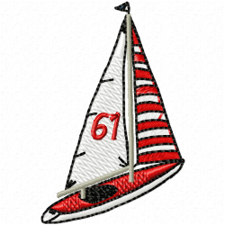 Boats Embroidery Design 1 Boats Embroidery Design 1